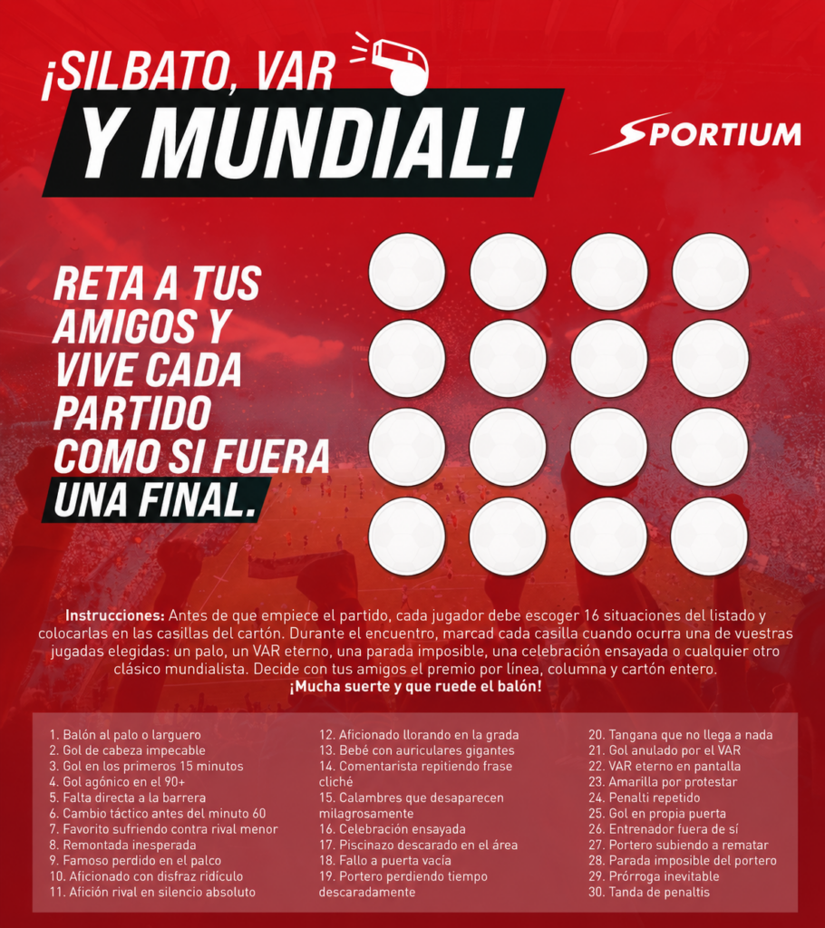 bingo del mundial para jugar con amigos